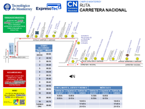 ExpresoTec, Monterrey, Carretera Nacional
