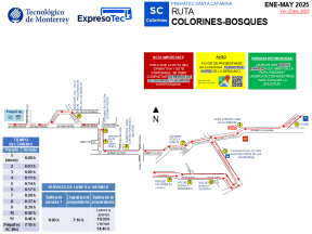 ExpresoTec, SC, Colorines-Bosques